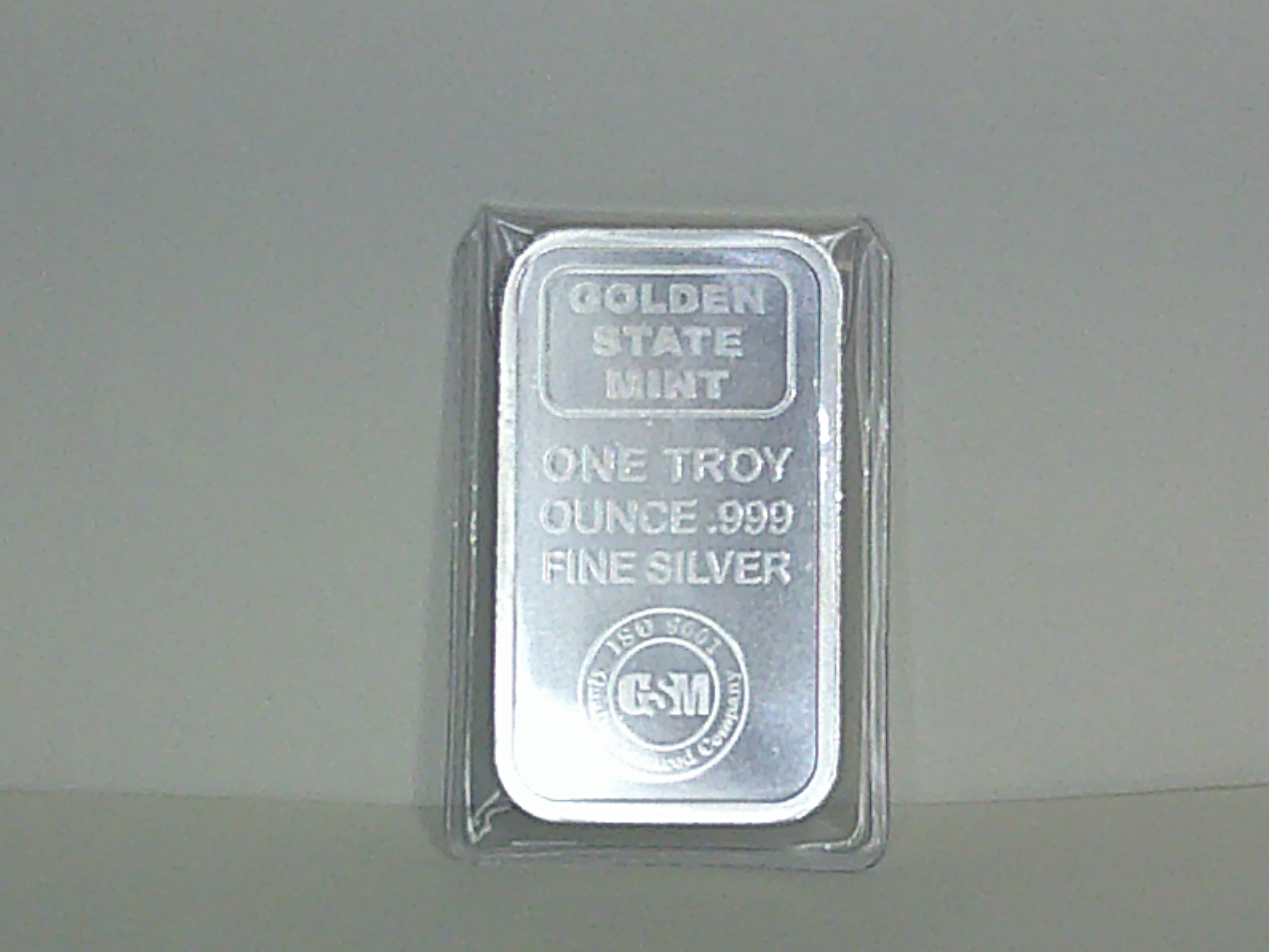 Golden State Mint 1oz Silver Bar .999 Fine Silver