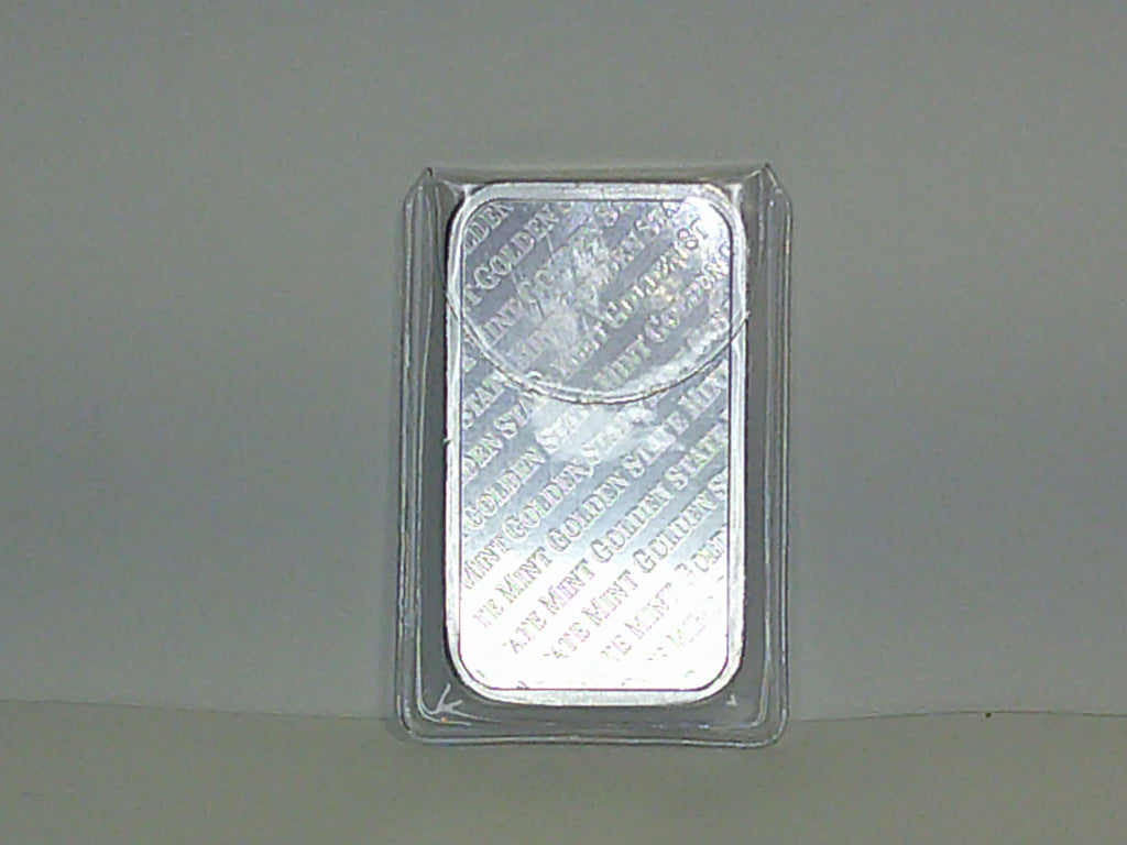 Golden State Mint 1oz Silver Bar .999 Fine Silver