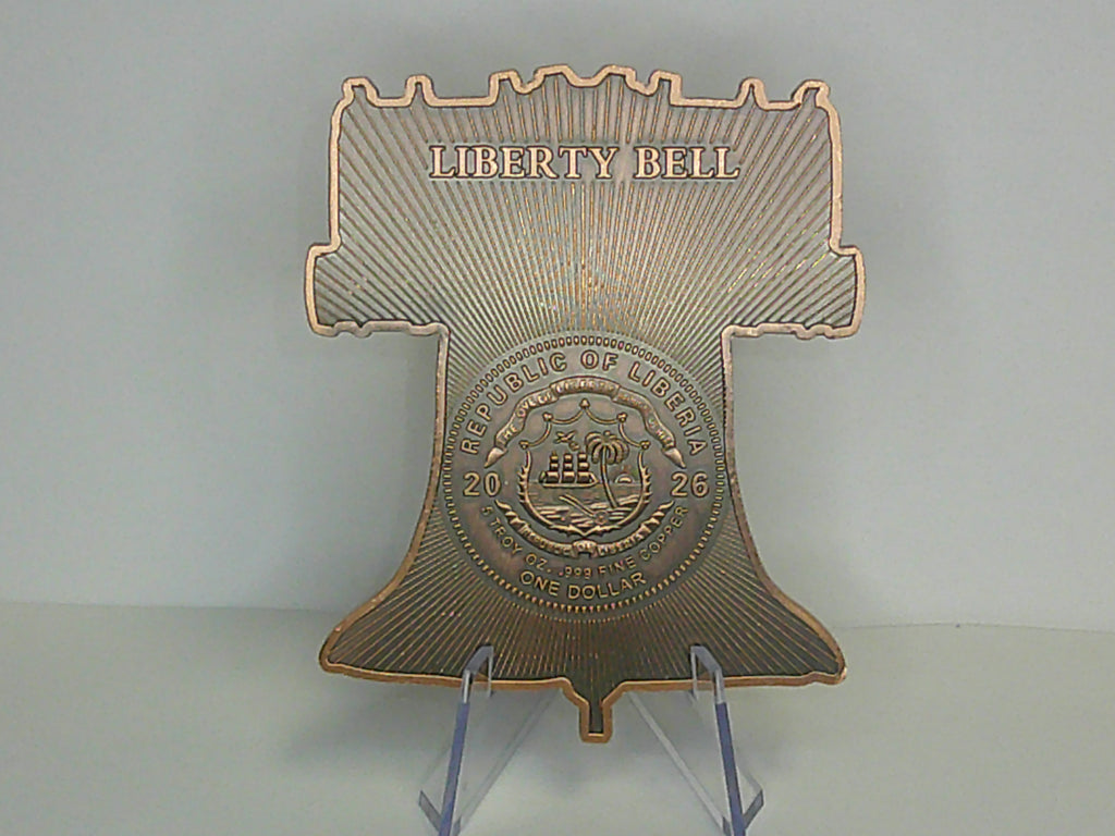 Liberia 5oz Copper Liberty Bell Coin