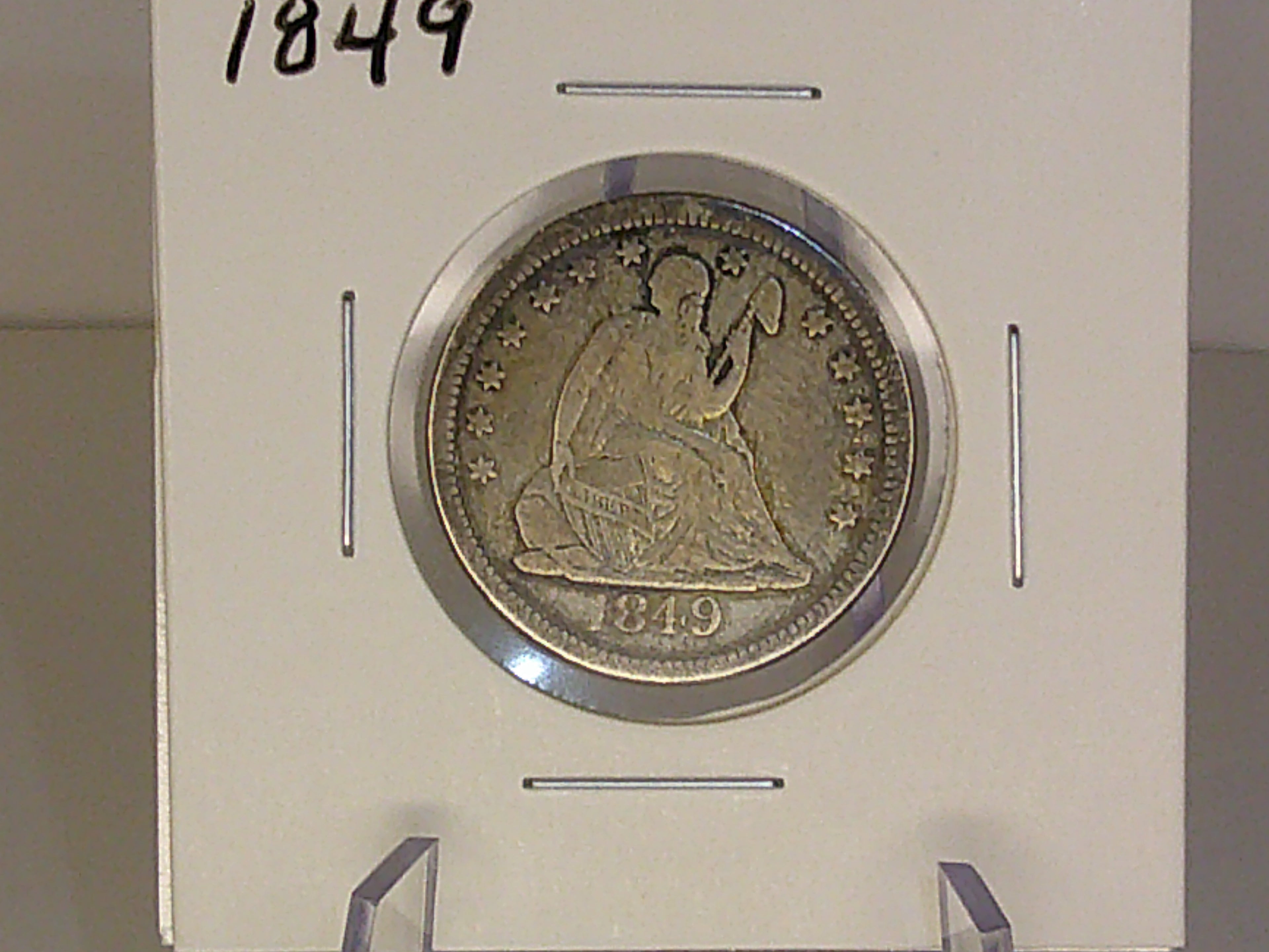 1849 Seated Liberty Quarter