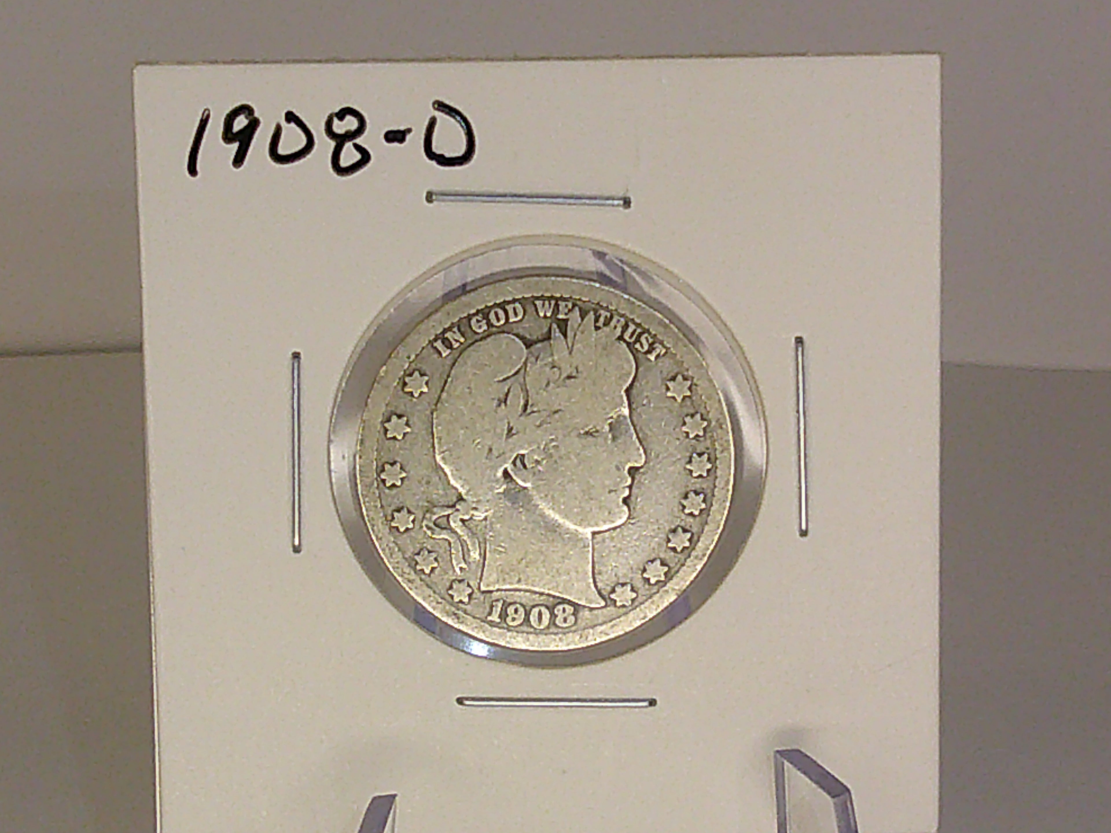 1908-D Barber Quarter
