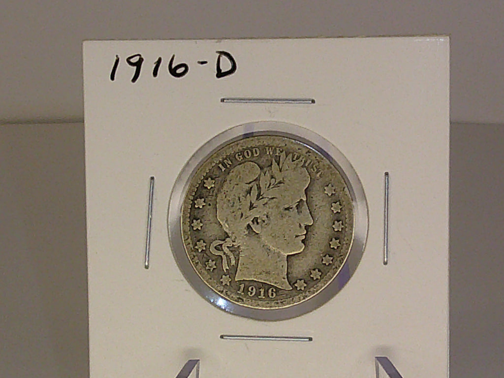 1916-D Barber Quarter