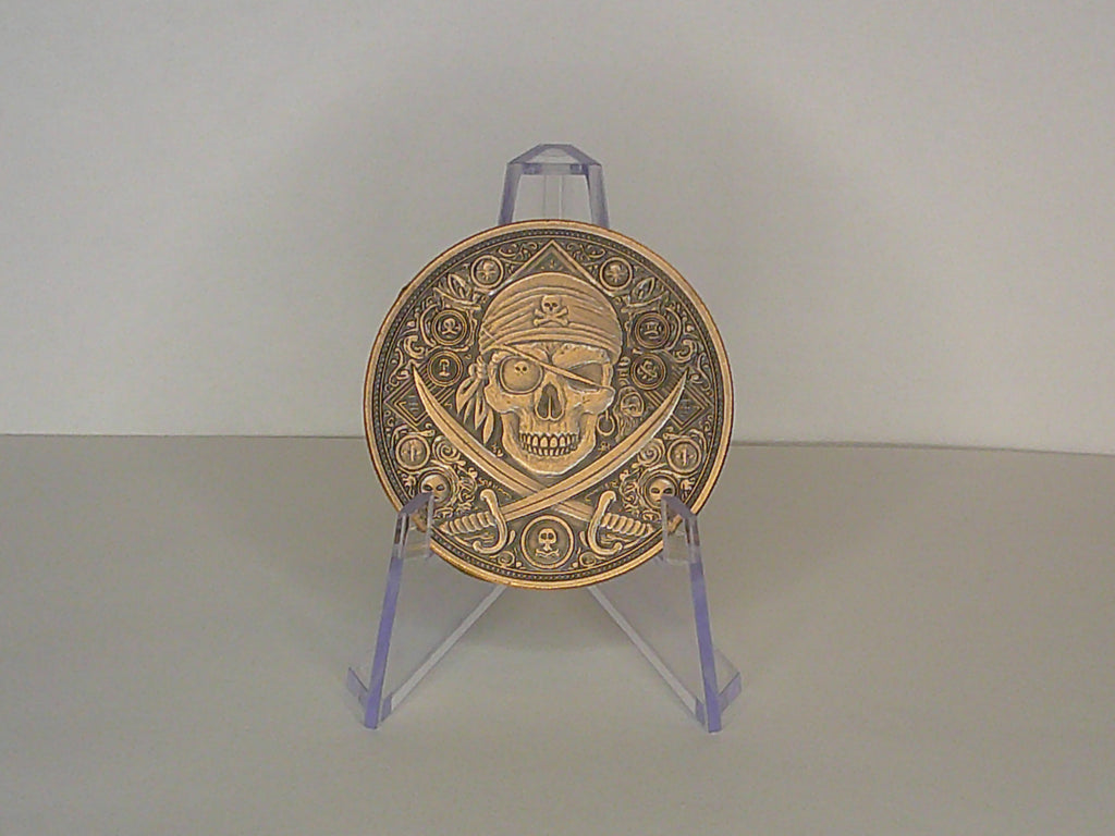 Pirate 1 AVDP oz 999 Fine Copper Round