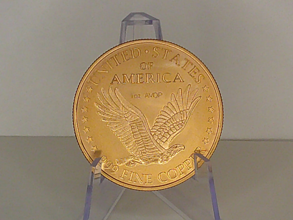 Standing Liberty 1oz AVDP 999 Copper Round
