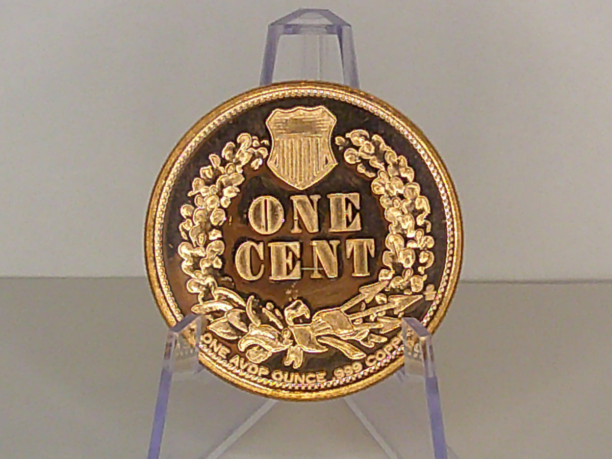 Indian Head 1oz AVDP 999 Copper
