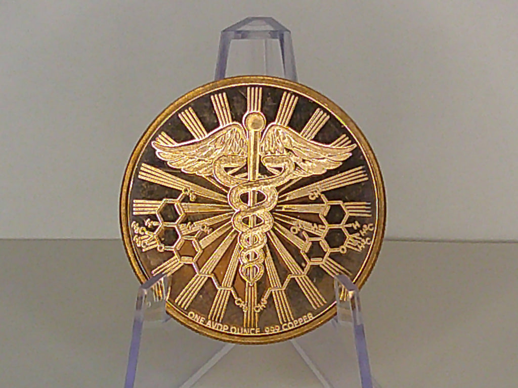 Cannabis 420 1oz AVDP 999 Copper Round