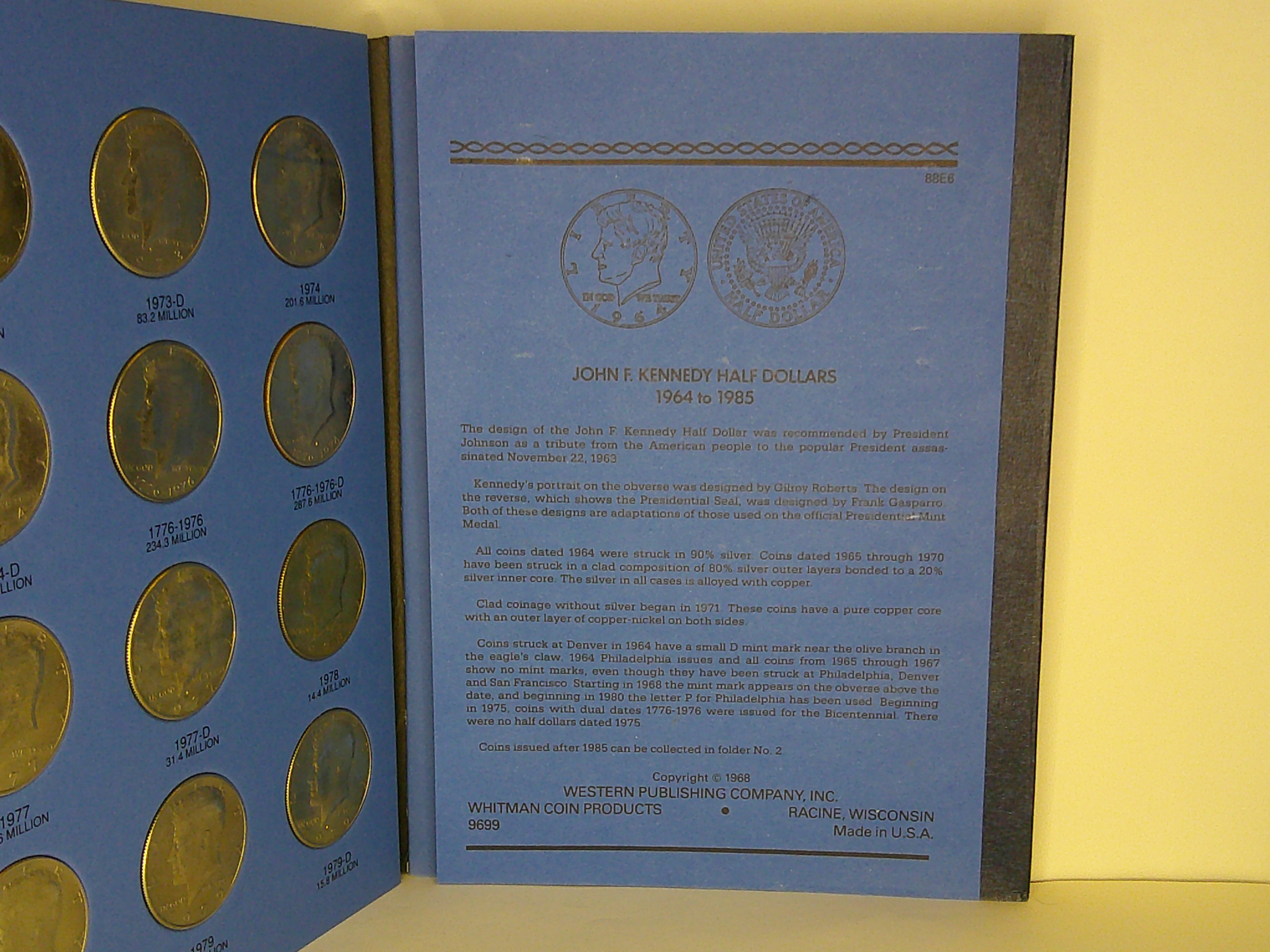 1964-1985 Kennedy Half Dollar Collection