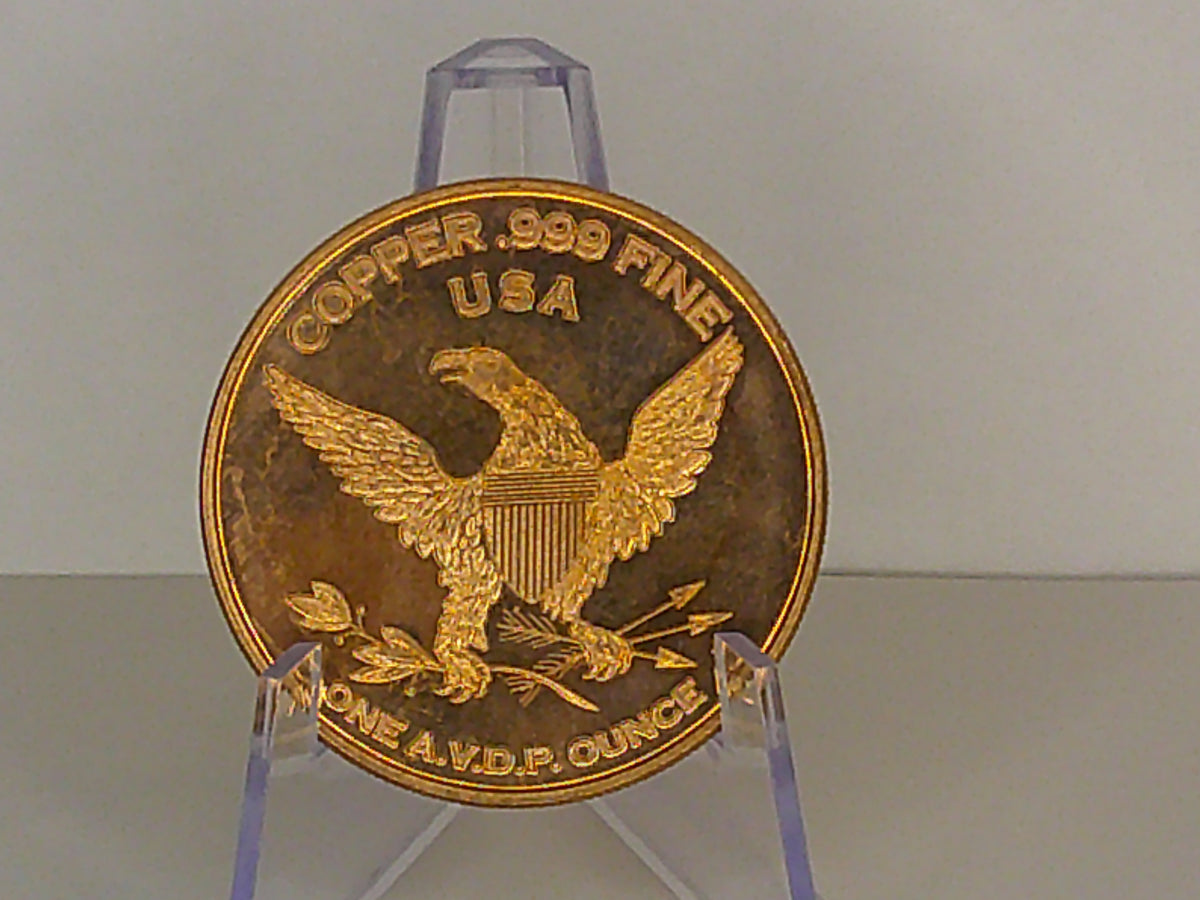 Trump Fight 1oz AVDP 999 Copper Round