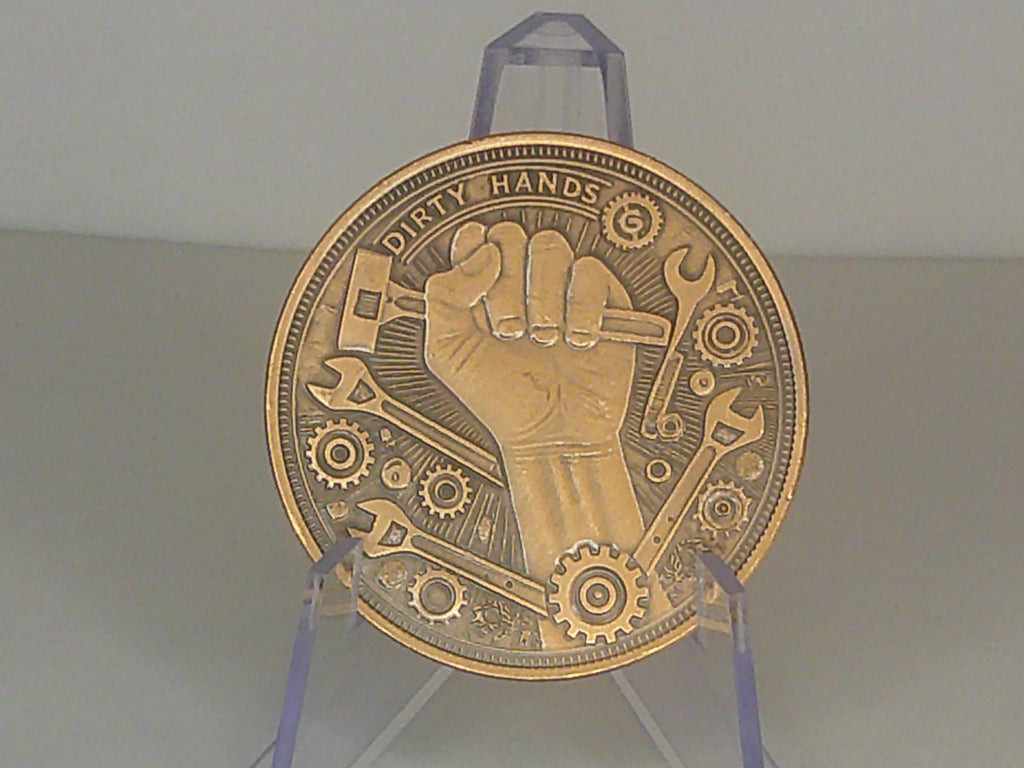 Dirty Hands Clean Money 1oz AVDP Copper Round