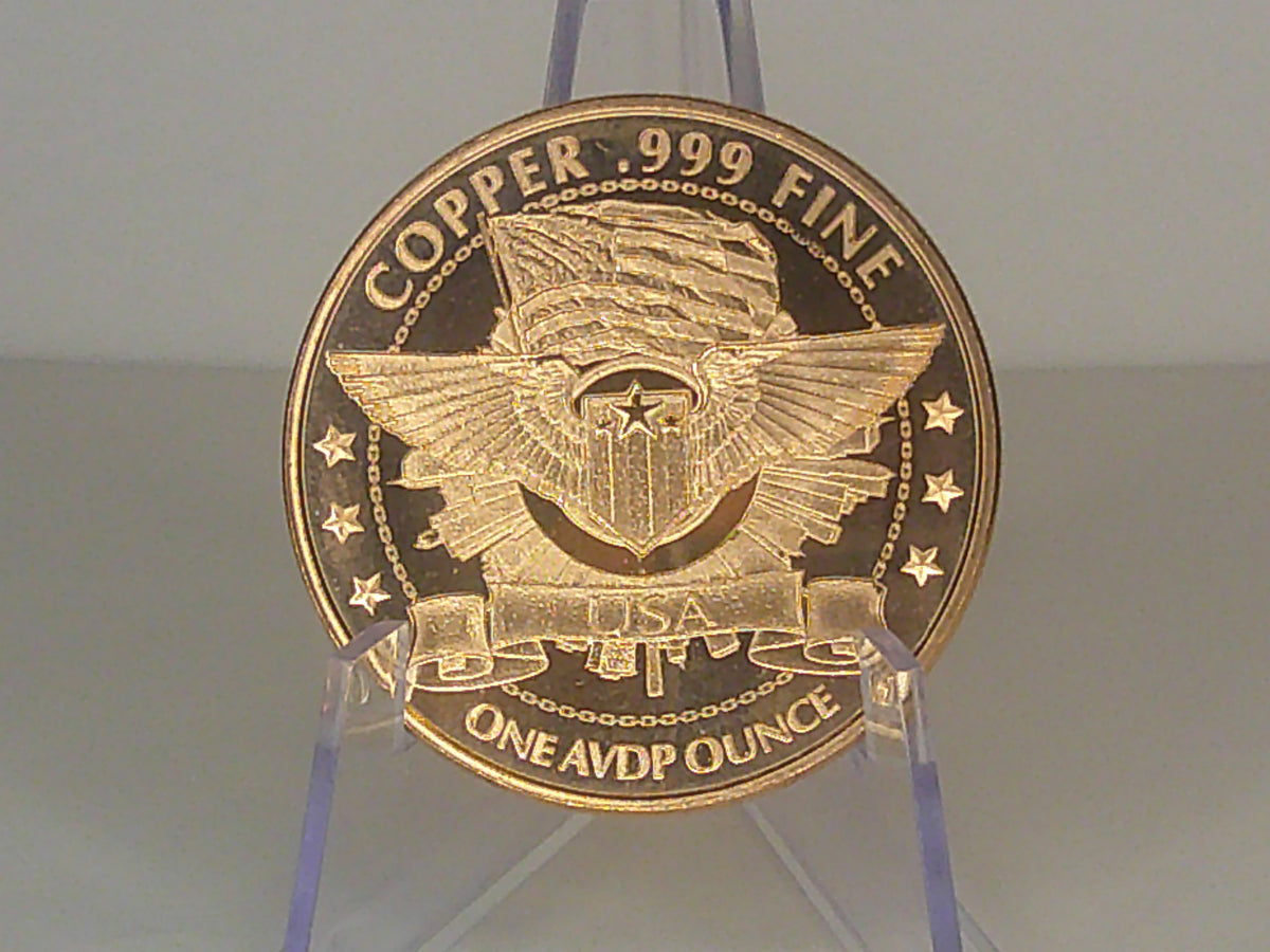 Trump Defender of Freedom 1oz AVDP  999 Copper