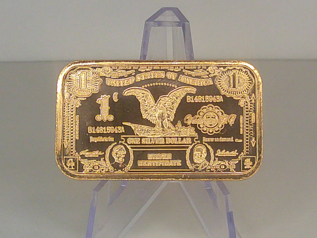 1oz AVDP 999 Copper Bar Black Eagle Design