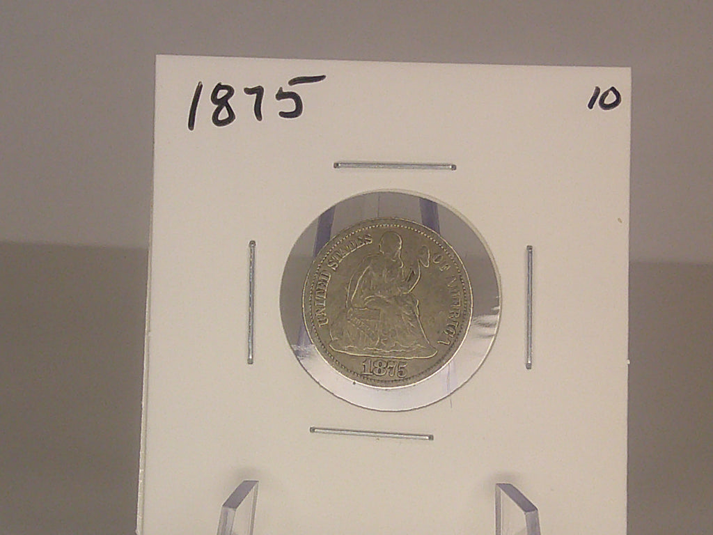 1875 Seated Liberty Dime
