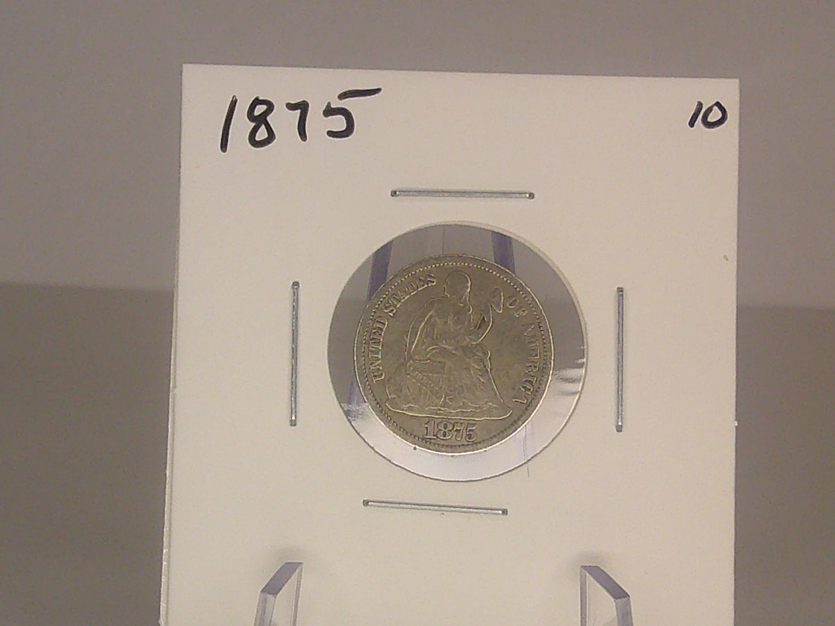 1875 Seated Liberty Dime