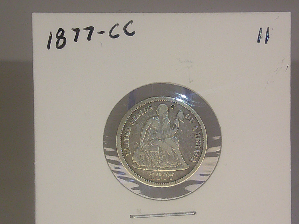 1877-CC Seated Liberty Dime