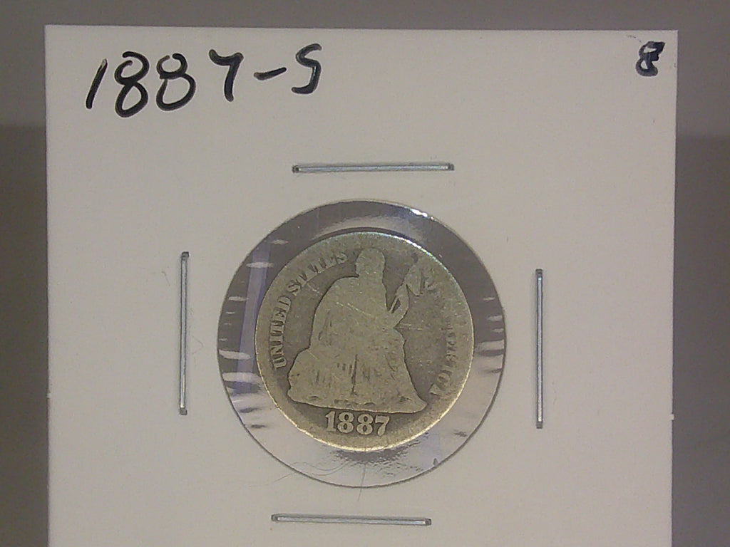 1887-S Seated Liberty Dime