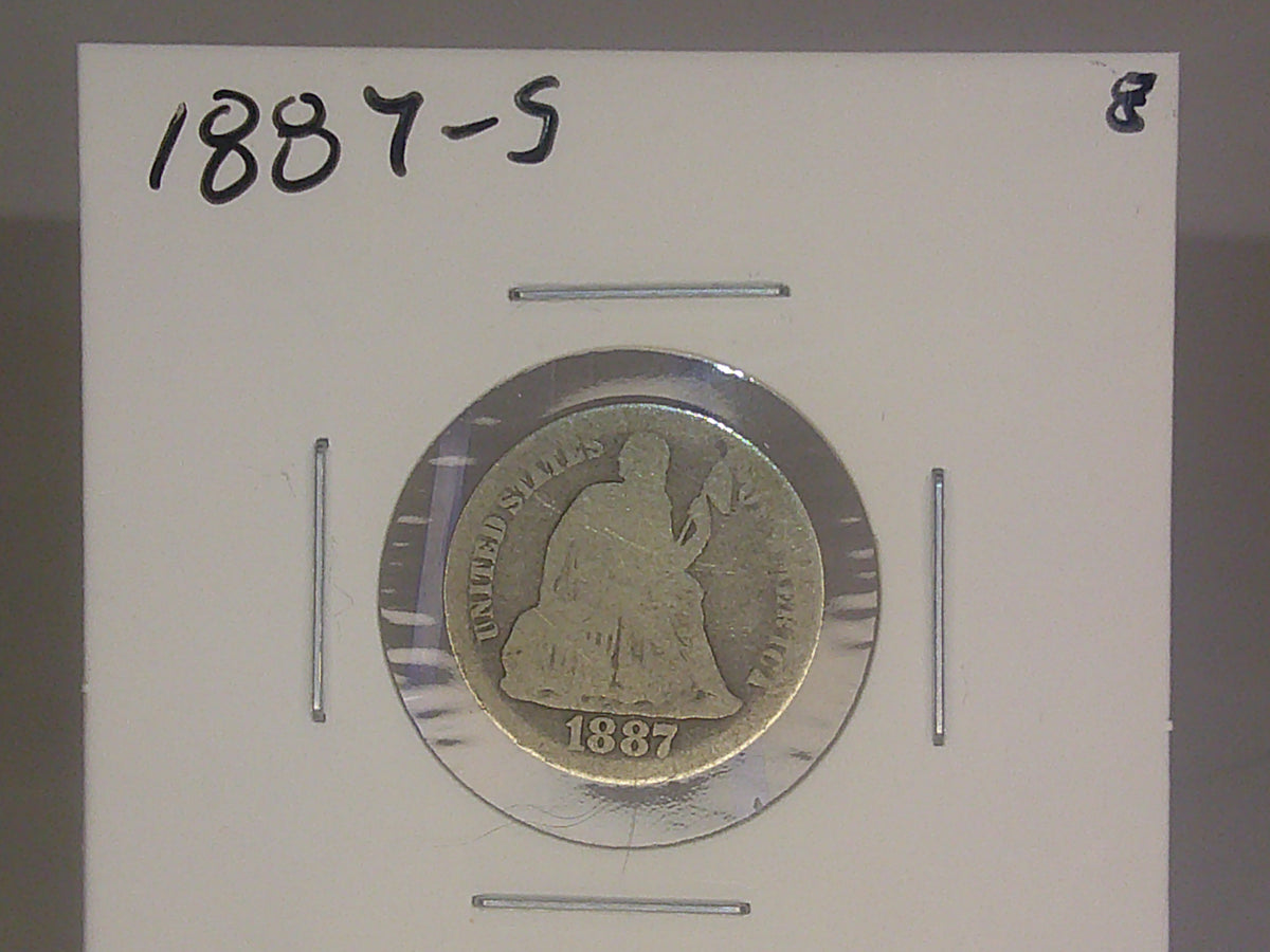 1887-S Seated Liberty Dime