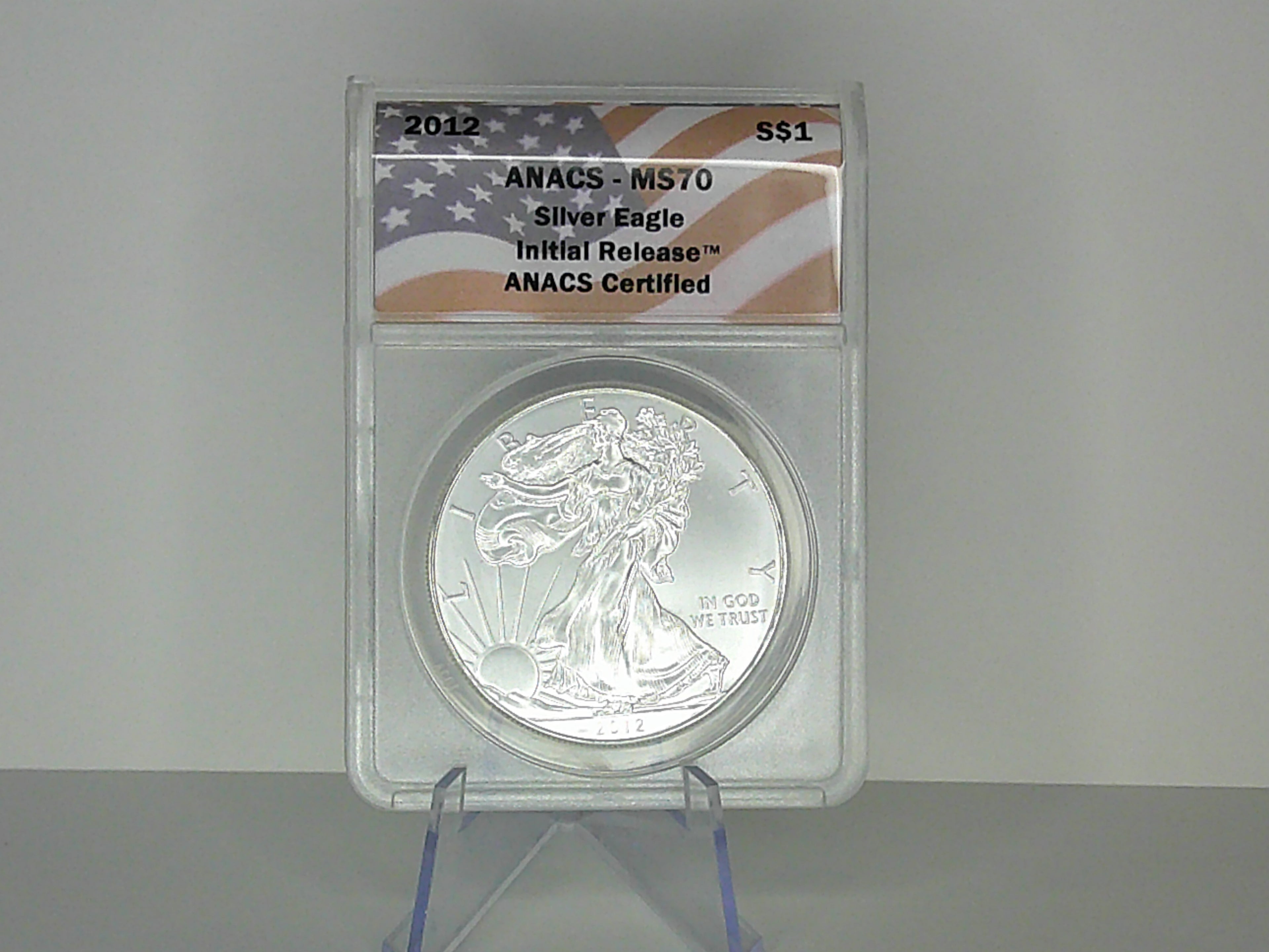 2012 American Silver Eagle ANACS MS70