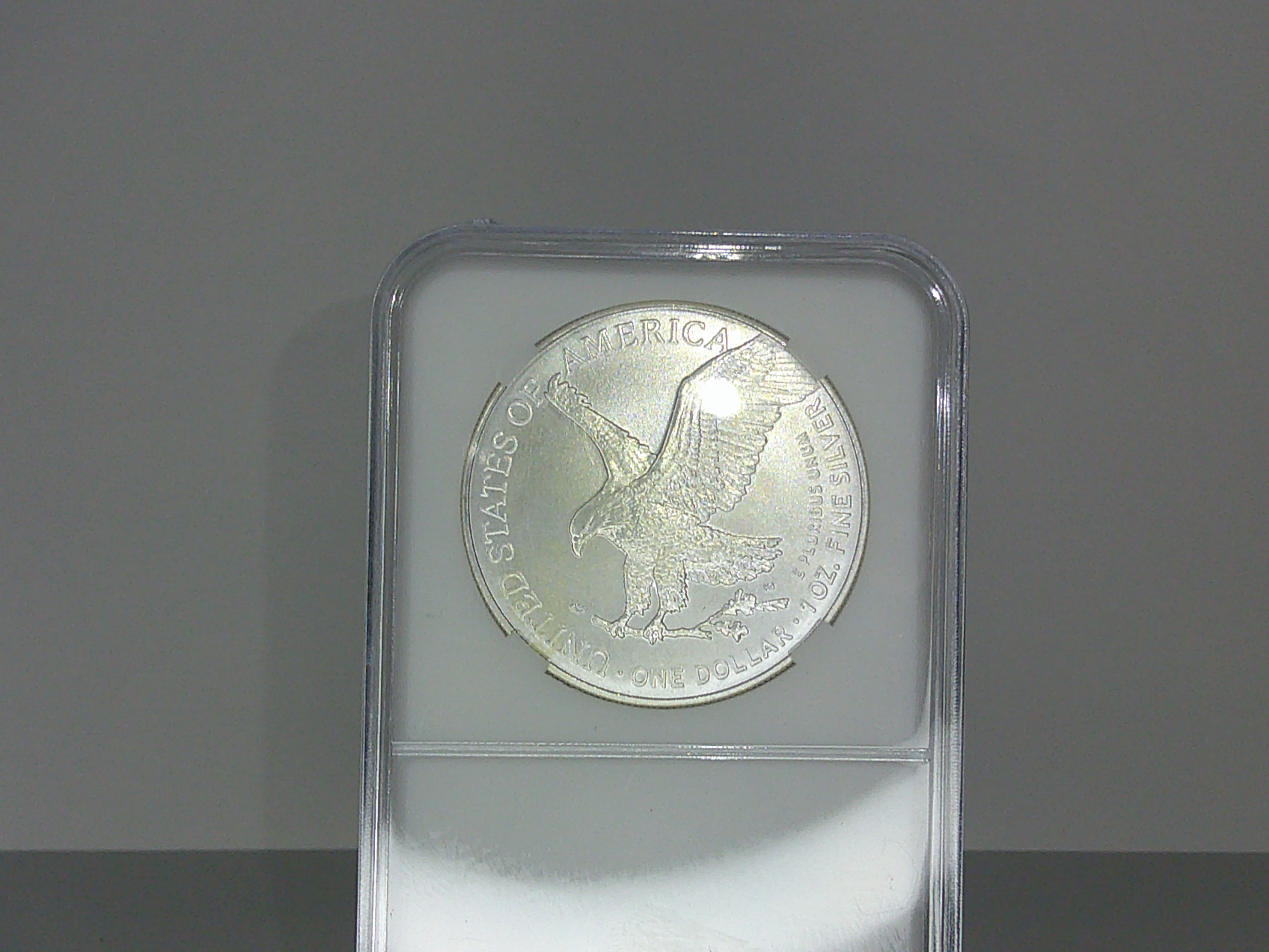 2025 American Silver Eagle Red, White, Blue, and Gold