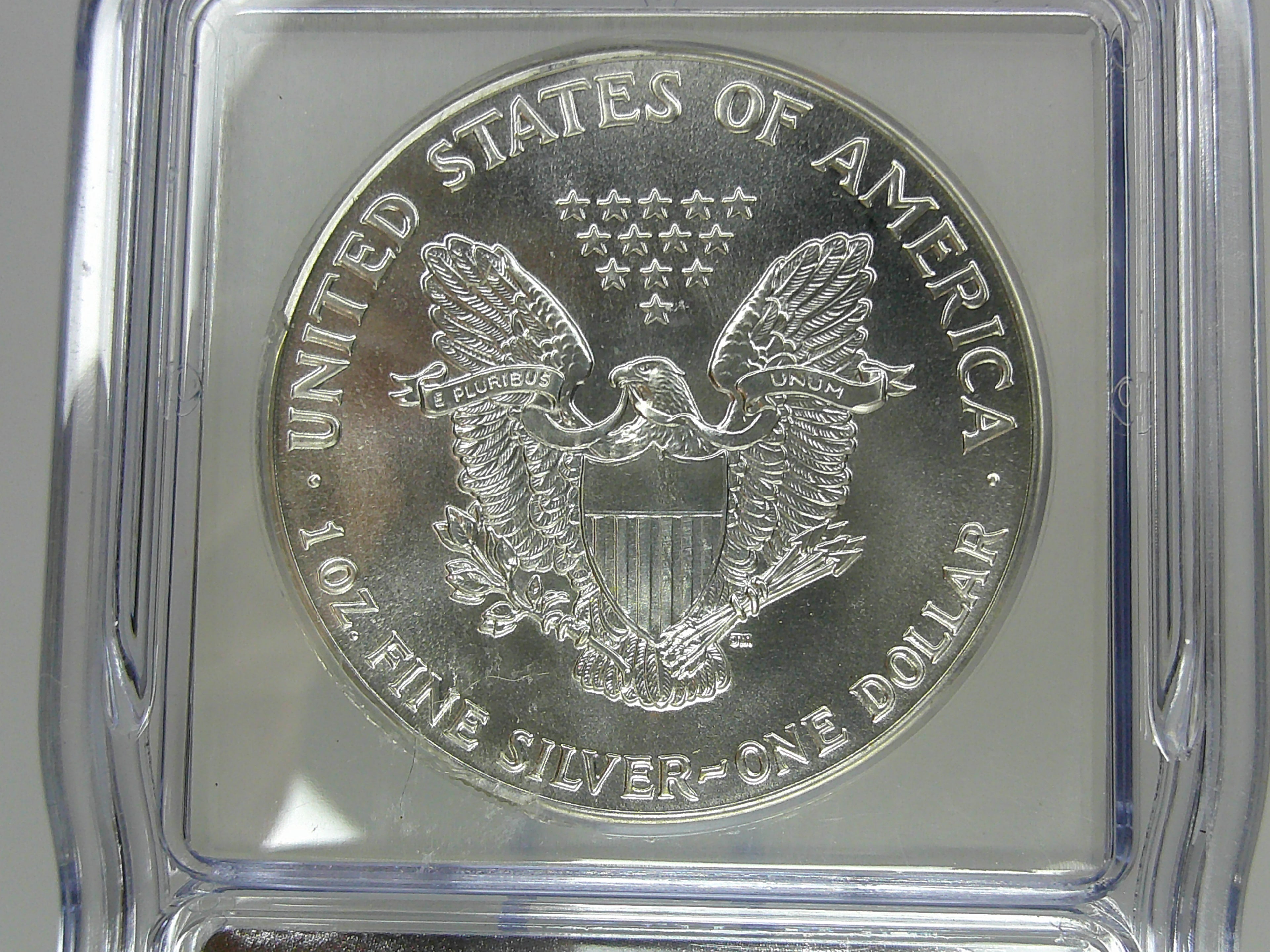 1987 American Silver Eagle ICG MS70