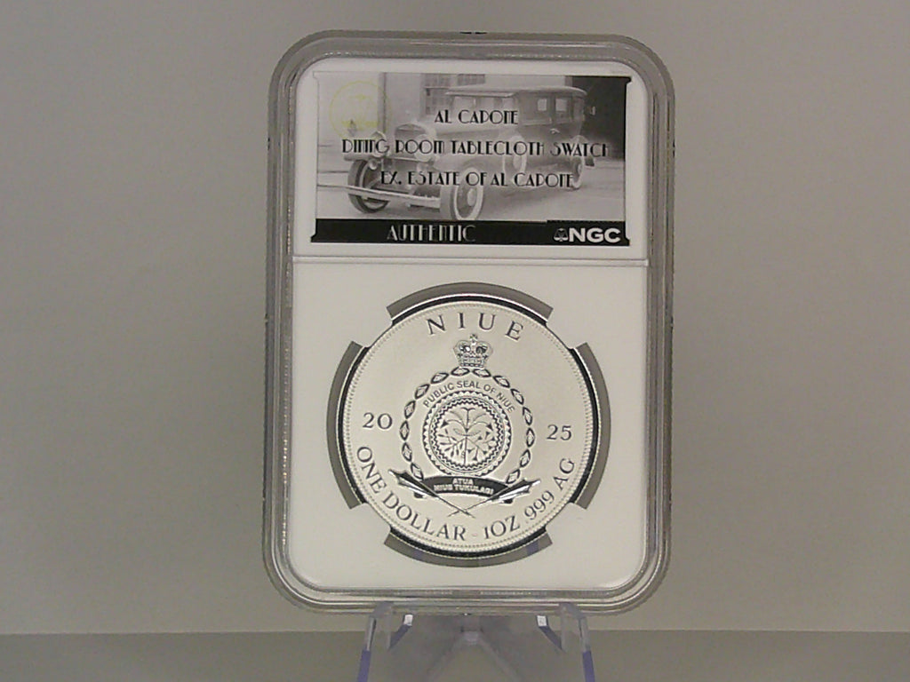2025 NIUE S $1 Capone (Tablecloth Swatch) NGC PF70
