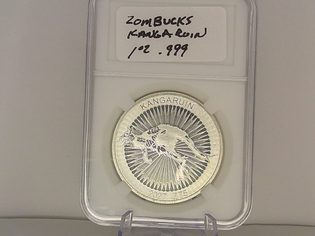 Zombucks Kangaruin 1oz .999 Silver Round