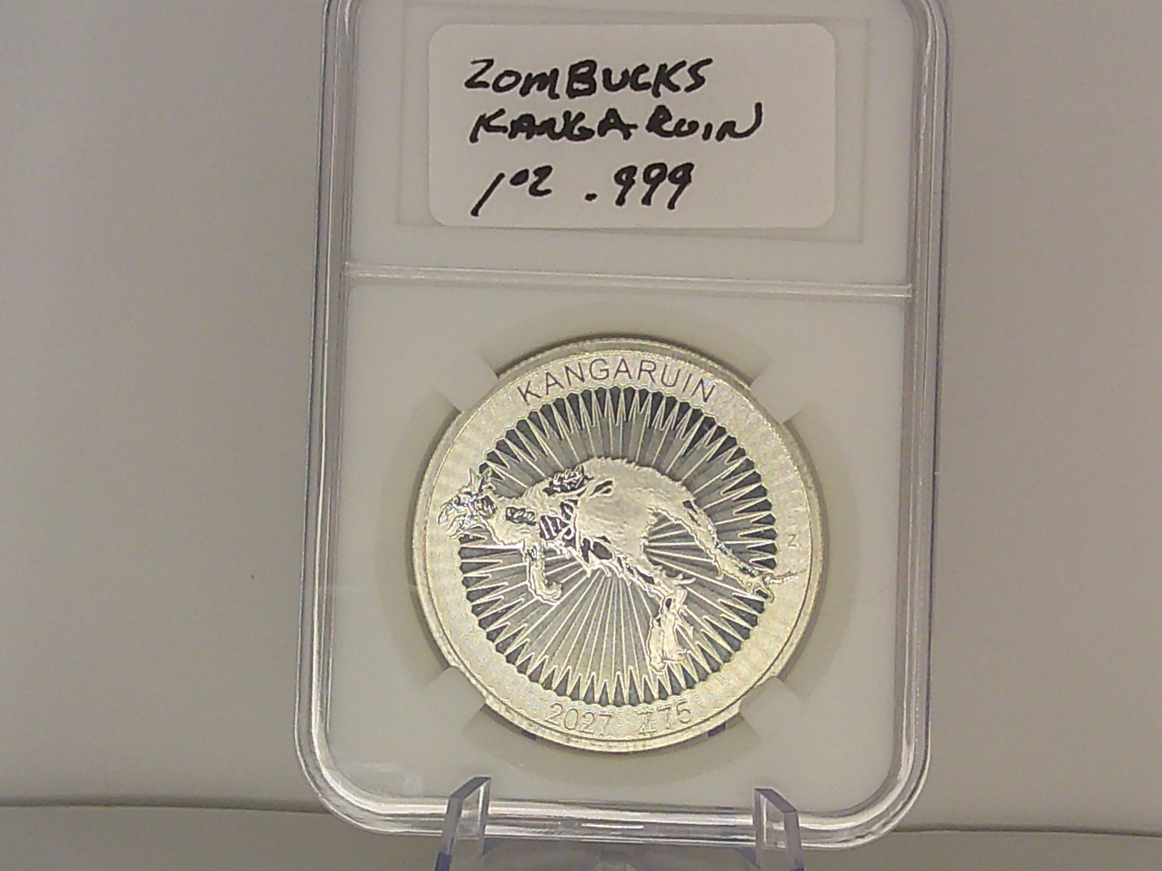 Zombucks Kangaruin 1oz .999 Silver Round