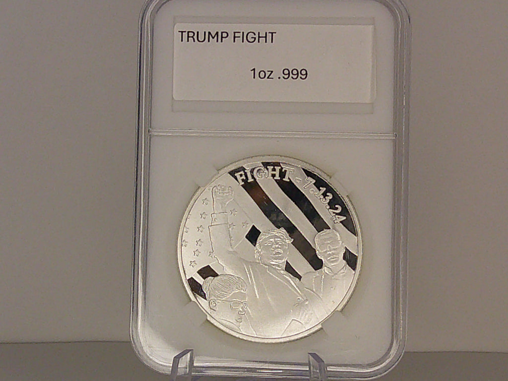 Trump Fight 1oz .999 Silver Round