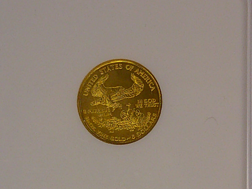 2001 $5 Gold Eagle NGC MS70