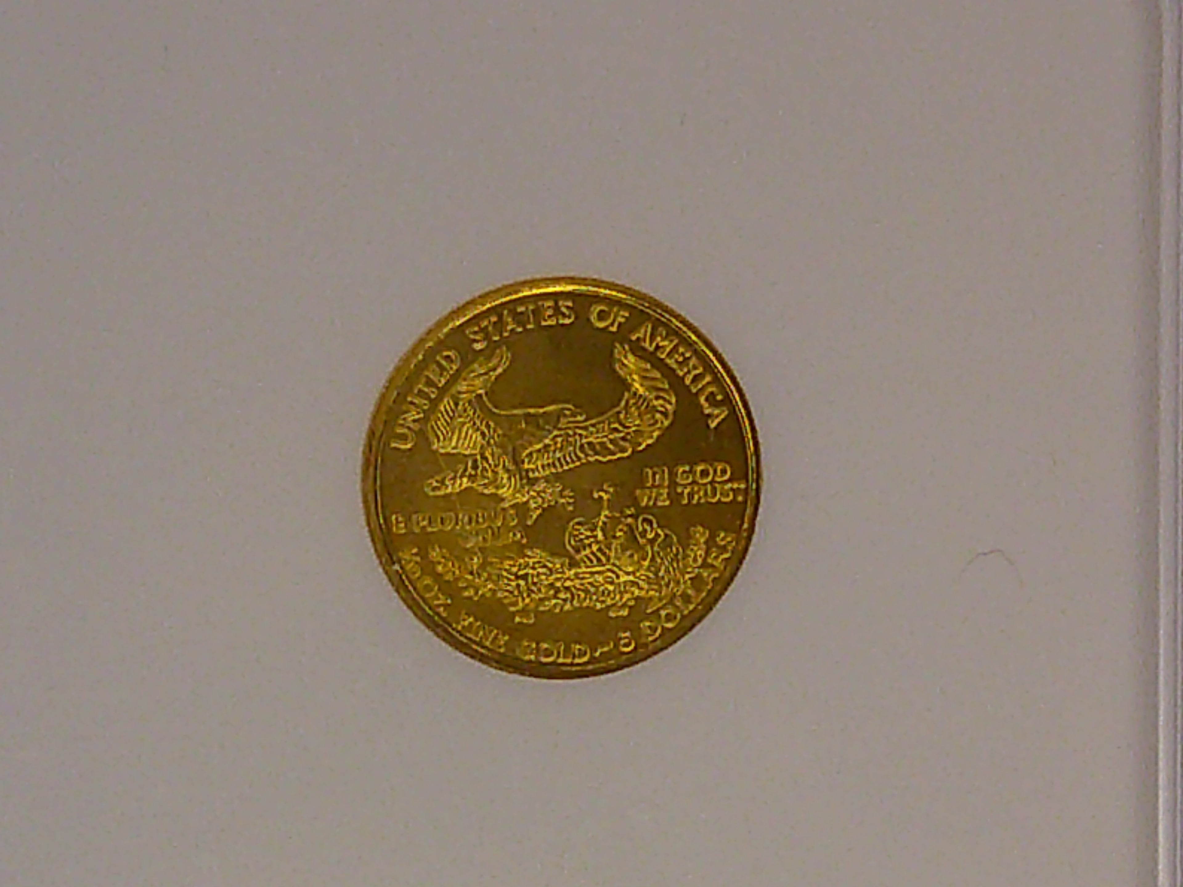 2001 $5 Gold Eagle NGC MS70