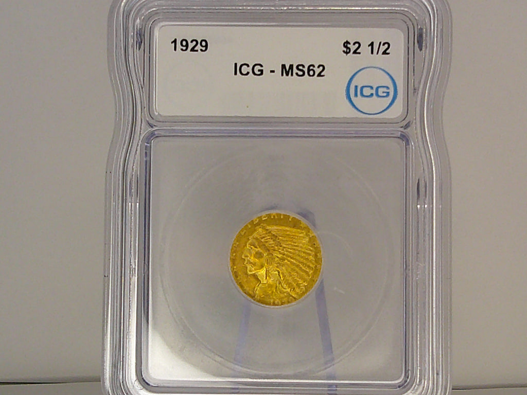 1929 $2.5 Gold Indian Head