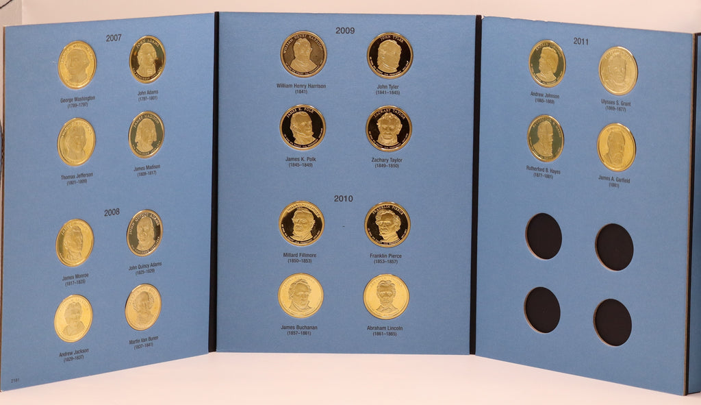 2007-2011 Presidential Dollars Proofs Complete Set 20 coins
