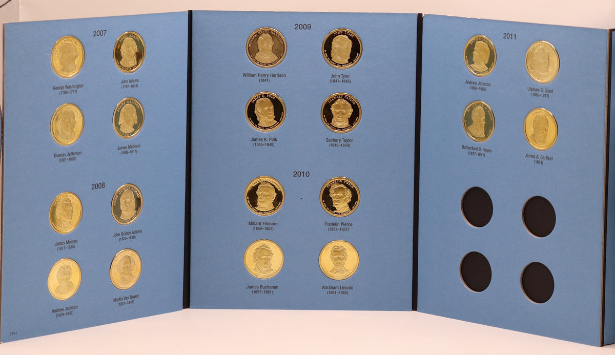 2007-2011 Presidential Dollars Proofs Complete Set 20 coins