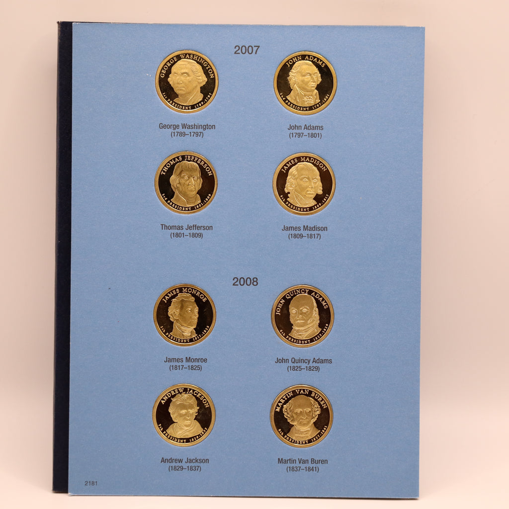 2007-2011 Presidential Dollars Proofs Complete Set 20 coins