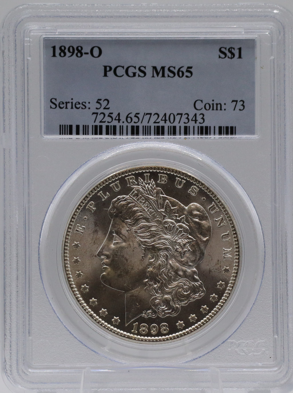 1898-O Morgan Silver Dollar PCGS MS65