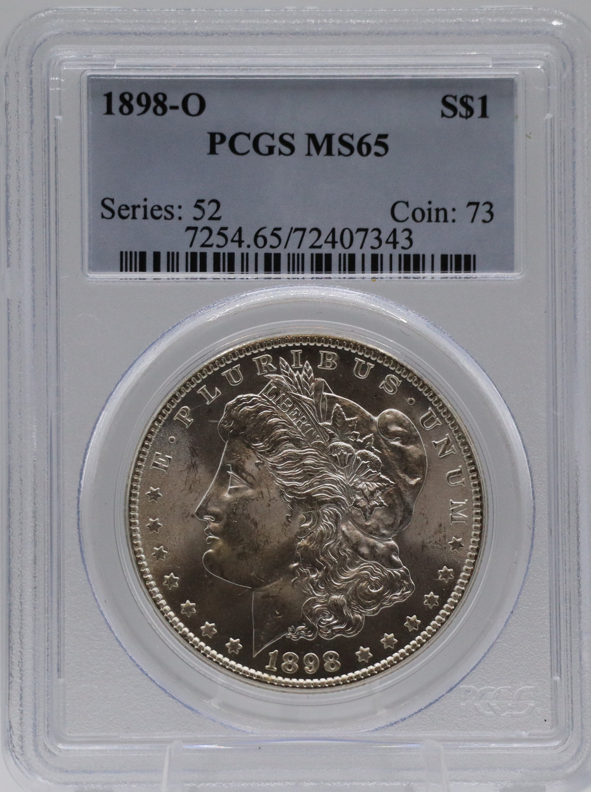 1898-O Morgan Silver Dollar PCGS MS65