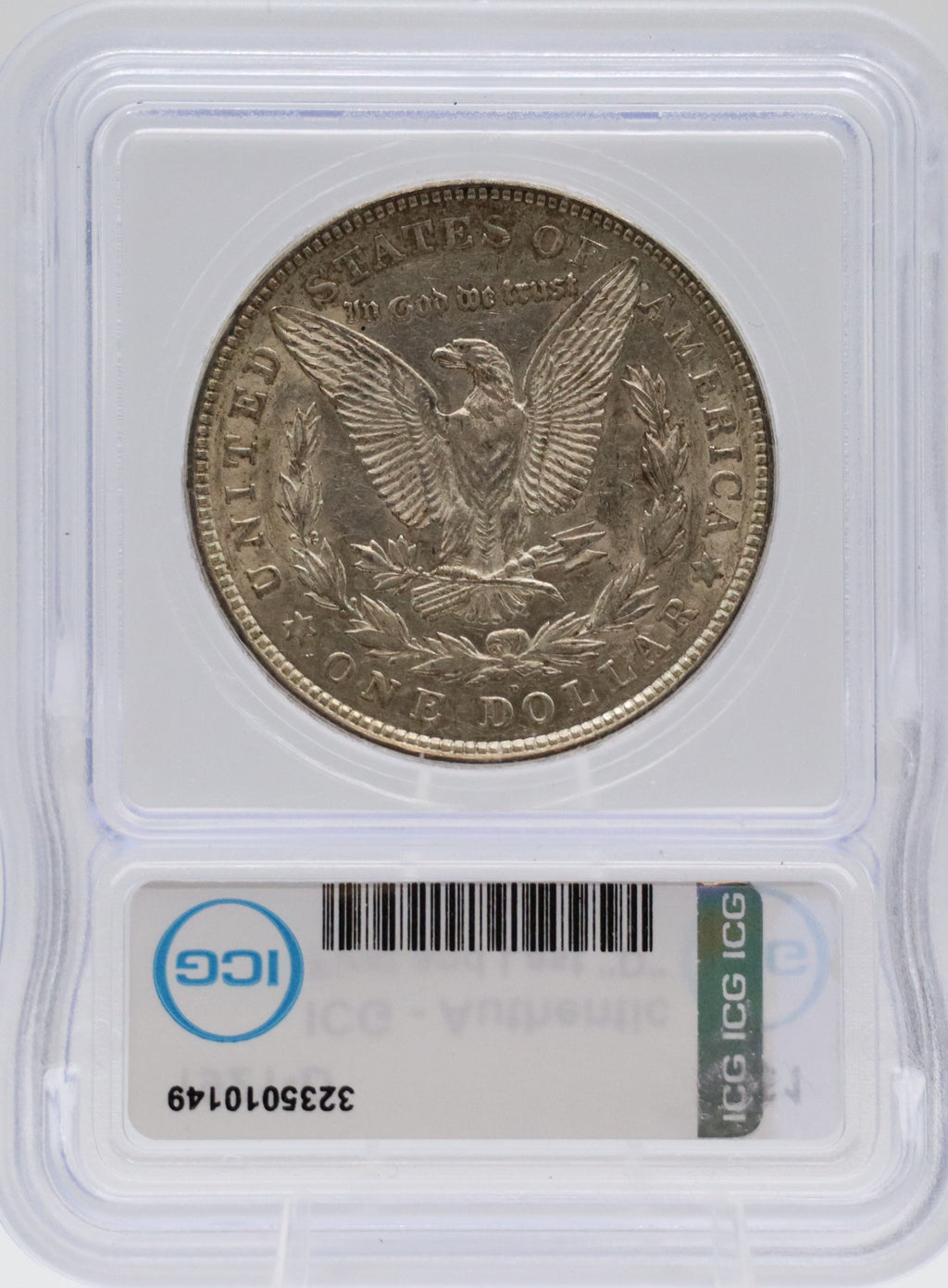 1921-D Morgan Silver Dollar ICG Authentic "First and Last D"