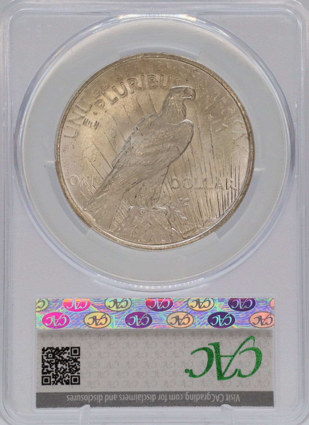 1924 Peace Siler Dollar CAC MS64