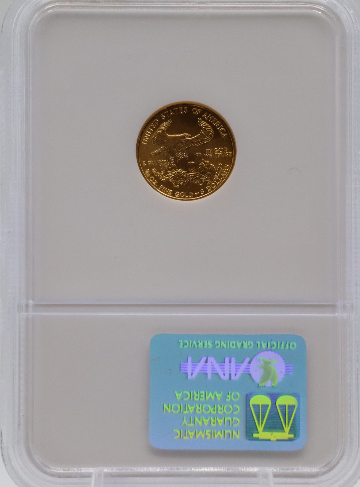 2001 $5 Gold Eagle NGC MS70