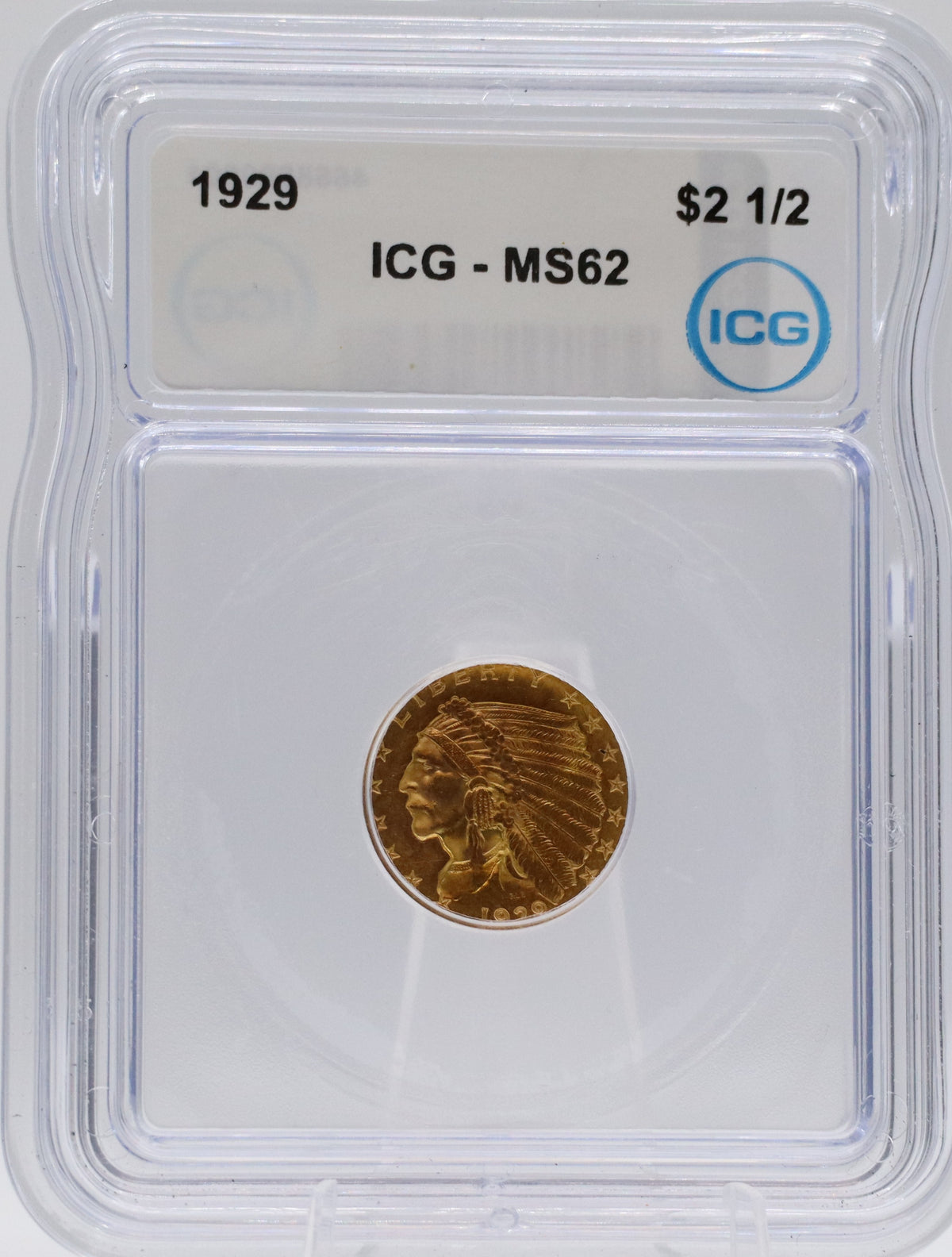 1929 $2.5 Gold Indian Head