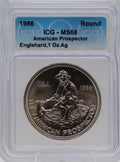 1986 Englehard American Prospector ICG MS68