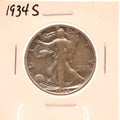 1934-S Walking Liberty Half Dollar