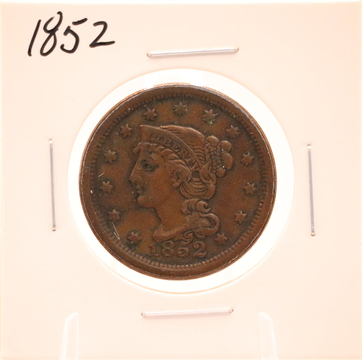 1852 Braided Hair Large Cent
