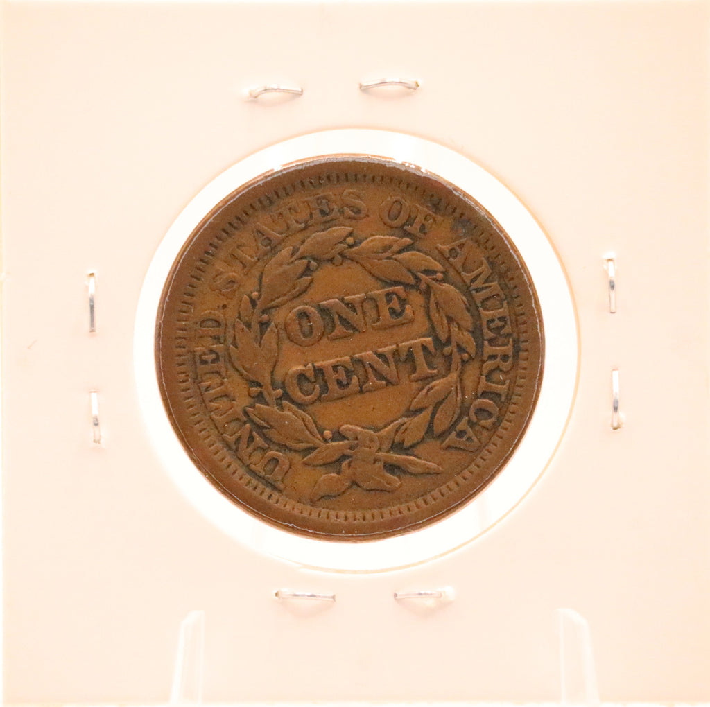 1853 Braided Hair Large Cent