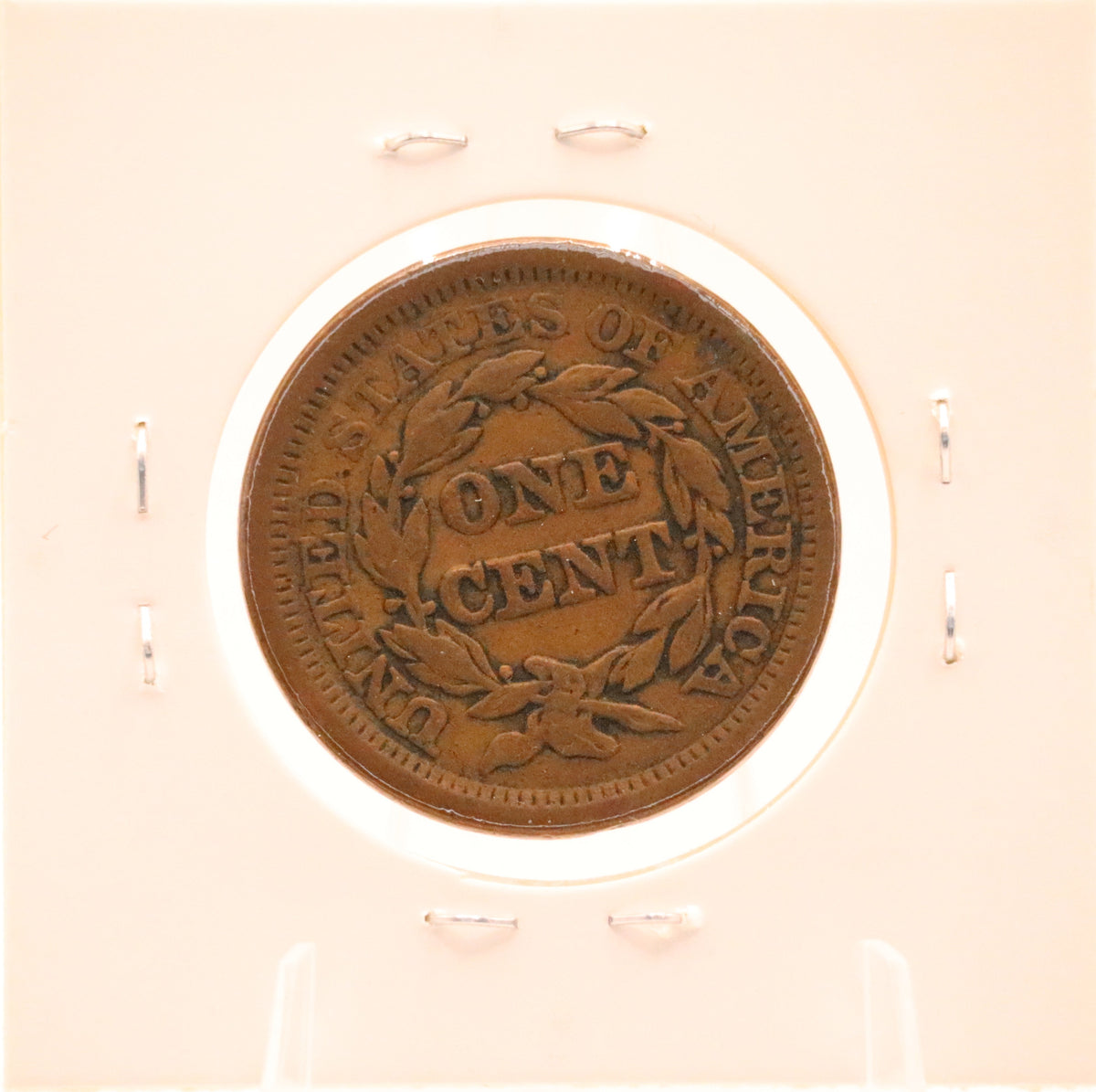 1853 Braided Hair Large Cent