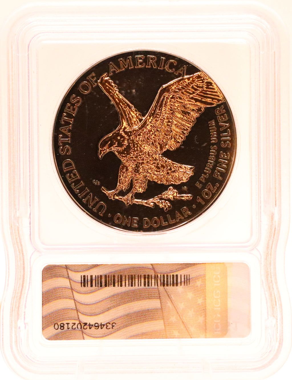 2025 American Silver Eagle Ruth. and Rose Gold ICG BU 1 of 500