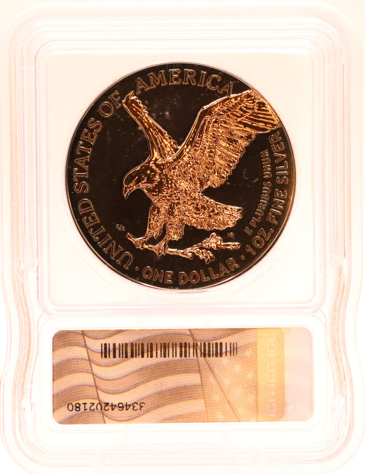 2025 American Silver Eagle Ruth. and Rose Gold ICG BU 1 of 500
