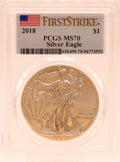2018 American Silver Eagle First Strike PCGS MS70