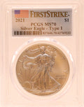 2021 American Silver Eagle First Strike PCGS MS70