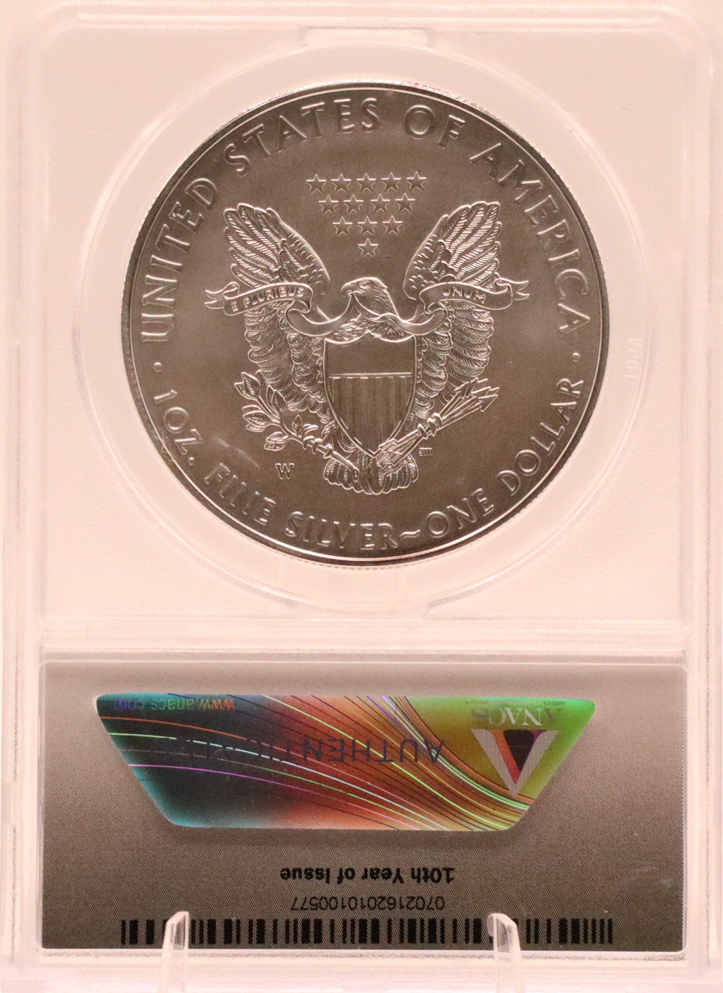 2017-W American Silver Eagle First Day Issue ANACS SP70