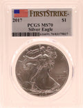 2017 American Silver Eagle First Strike PCGS MS70